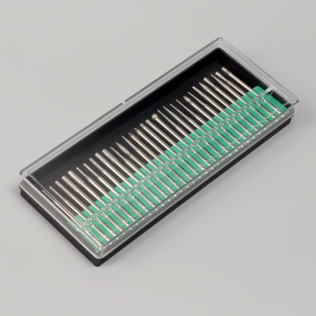 Diamond cutters for manicure in a plastic organizer, 30 pcs-6