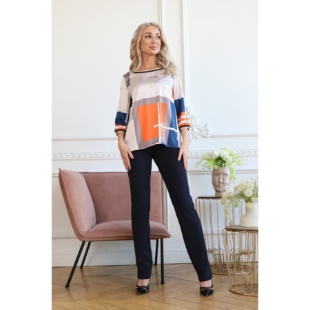 Female jumper, size 44, orange color-7