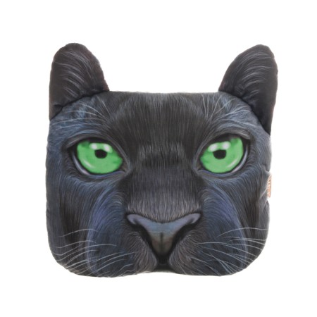 Pillow on the headrest Matech Animals Line, Panther, 30 x 25 x 10 cm, black, green-2