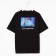 Kiss Me T -shirt Oversize Princess, black color