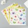 Scrapbooking paper bilateral "butterflies and donuts" density 180 grams set 5 pcs 30.5x32 cm 10