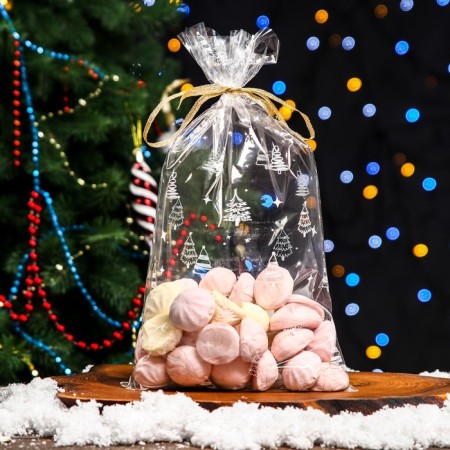 Package packing bopp, "Christmas trees" 20*35 cm