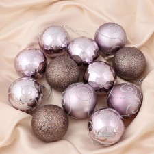 Set of balls Plastic D-6 cm, 12 pcs 
