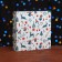New Year. Box for 8 sweets and chocolate, 17.7x17.7x3.8 cm, confectionery packaging