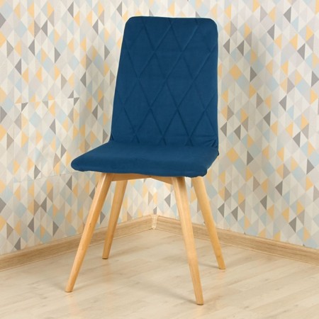 Dining stool Polini Home Rio SD, blue-natural color-6