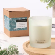 Aromatic candle in the glass 