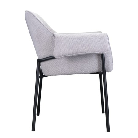 Aline chair, 550 × 700 × 830 mm, Shenill, light gray color-10