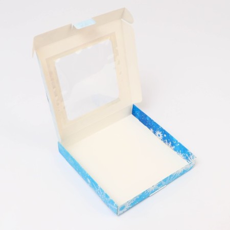Gift box team with the window "Happy moments", 19 x 19 x 3 cm-4