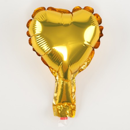 Foil ball 5 "heart", gold-2
