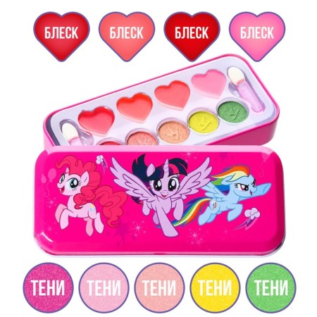 Набор детский теней и блесков для губ "Искорка", My Little Pony-1