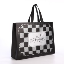 Bag without fastening, black color