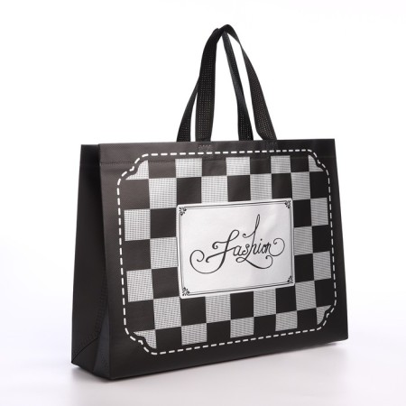 Bag without fastening, black color