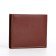 Male purse without a fastener, department for bills, for maps, color light brown