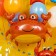 Foil ball 36 "Sea crab", figure
