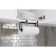 Holder for paper towels of a suspended umbra squire, black color