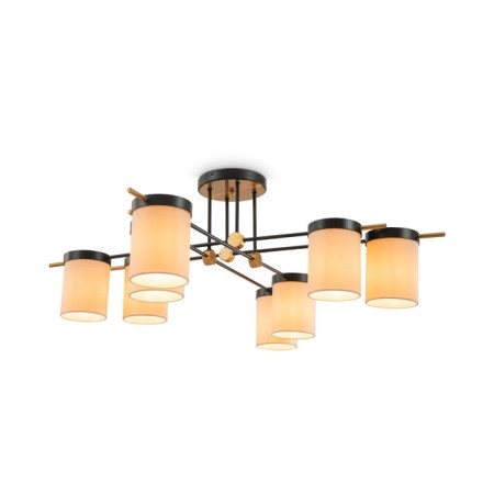 Freya FR5377CL-08B Bogy, 1140x1140x370 mm ceiling lamp, E14, 8x40W, black color-4