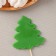 Silicone Mold for candy and chocolate "Christmas tree", 12 × 9 × 0.8 cm, h = 8 cm, the color is transparent