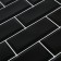 PVC panel block black, white seam 962x484 mm