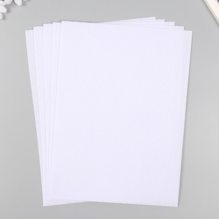 A set of felt 22x30 cm, 5 sheets, Korea, col. Snow-1
