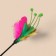 Teaser with feathers and antennae, 50 cm, mix of flowers