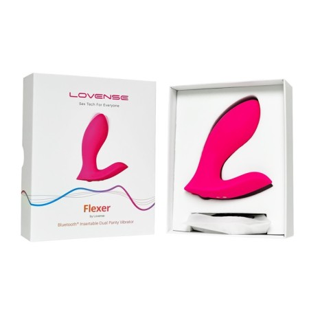 Vibrator Flexer Lovence, 10.1 cm, silicone, pink color-2