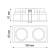 Cloud lamp, 2x50 watts, GU10, white color, 155x75mm