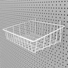 Wink shelf on a perforated chipboard panel, 300 × 250 × 100 mm, white color