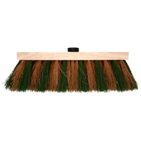 Street wooden brush, coconut and plastic bristles, mix-8
