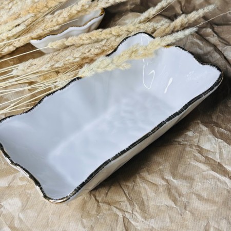 Rectangular Lenardi Saladnik "Ophelia", 22 cm