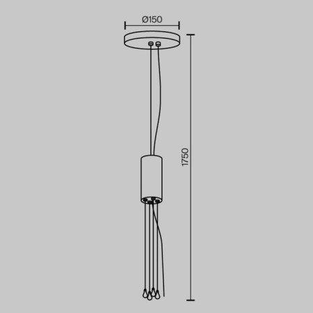 Universal fastening Technical C032C-04-W-1, 15x15x175 cm, white color-1