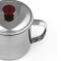 Western stainless steel mug, 320 ml, D = 9 cm, chrome color