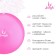 Yoga ball, 25 cm, 100 g, pink color