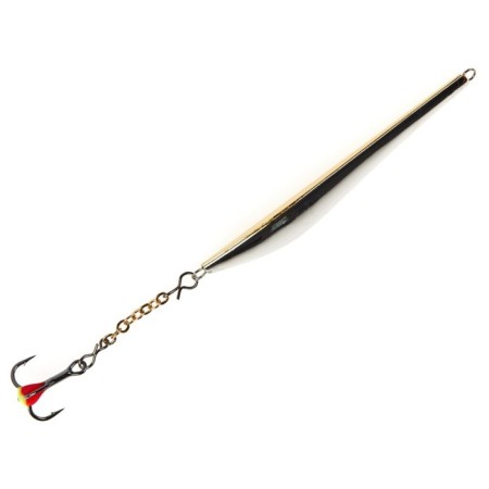 Vertical Winter Lucky John Double Blade with a chain and a tee, 5.5 cm sg blister-2