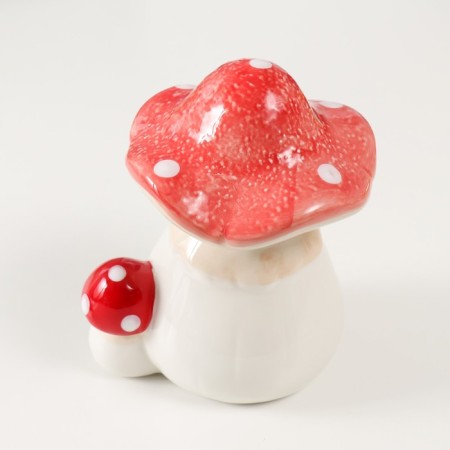 Piggy bank Ceramics "Two fly agaric" 12x9x15.5 cm-4