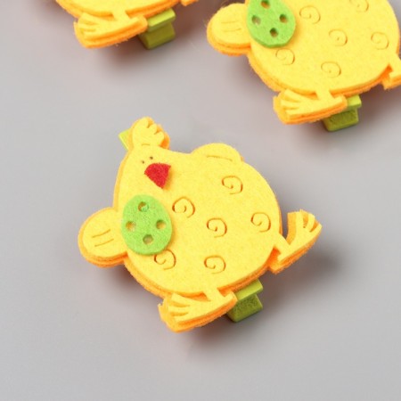 Decor for creativity Tree Fetr "Procher. Chicken with an egg" Set 3 pcs 1.8x3.8x4.8 cm mix-2