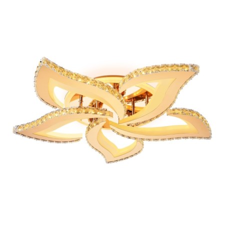 LED ceiling LED with Ambrella Light, Ice, FA1724, 5XLED, 113 W, 8475LUM, 3000-6400K, Gold Color.-4