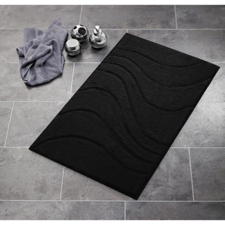 Bathroom mat, La Ola rooms, black color-1