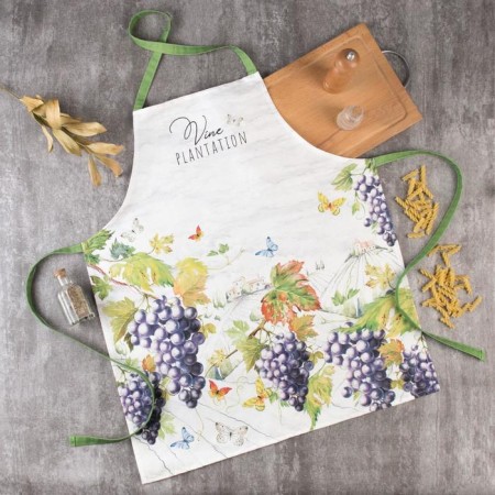 Apron "Ethel" Vine Plantation 60x70 cm cm, 100% cotton, sarzha 190 g/m2
