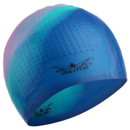TwinTop swimming cap, silicone, girth 54-60 cm, Mix color-12