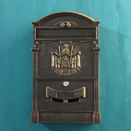 Mail box No. 4010V, old bronze-1