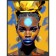Reproduction of the painting "Ethno Art I", 58x78 cm, frame 20-010d