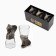 Stacks for Vodka "Cobra", a set of 3 people, a stack 50 ml, bronze