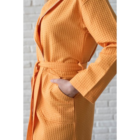Women's robe, shalka+kant, size 48, sand, waffle-3