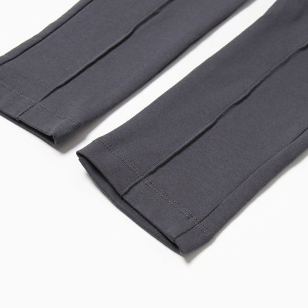 Leggings for girls, graphite color, height 122 cm-2