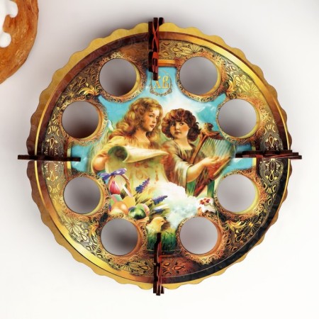 Easter stand for 8 eggs "Angels", 19.5 × 19.5 cm-1