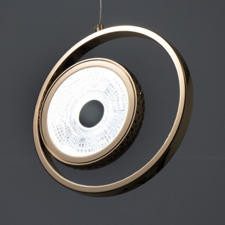 Lamp Bayerlux "Inard" LED 12W gold 22.5x2.5x22.5 cm-5