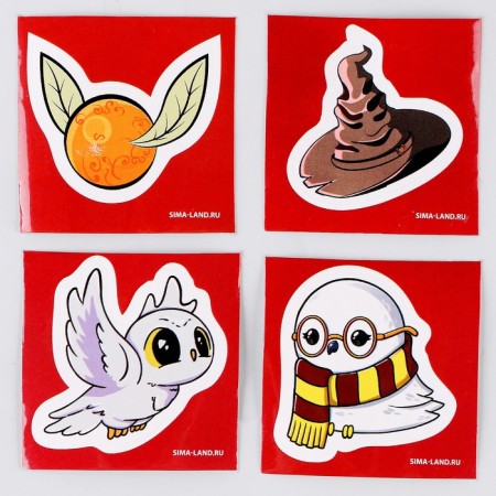 Antistress label with stickers "owl", with a hydrogel,-3