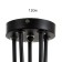 Svetogor chandelier "Light" 5x60W black 62x62x28cm