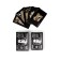 Plastic Plastic Cards "100 dollars", 30 μm, 8.7 x 5.7 cm, black