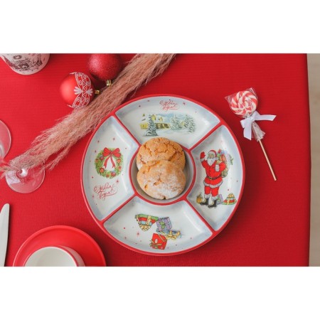 Menzhitsa 5 cells “Happy New Year”, D = 25.5 cm, white color-7
